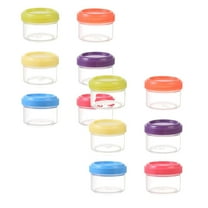 12Pcs Mini Clear Jars With Leakproof Lids Round Clear Container 35Ml Refillable Storage Containers For Home And Kitchen Organizing Food Storage