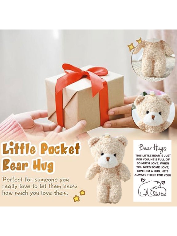 12Pcs Mini Stuffed Teddy Bears Bulk - Small Soft Plush Animal Toys for Kids Birthday Party Favors, DIY Keychain Crafts, and Baby Shower Cake Centerpieces