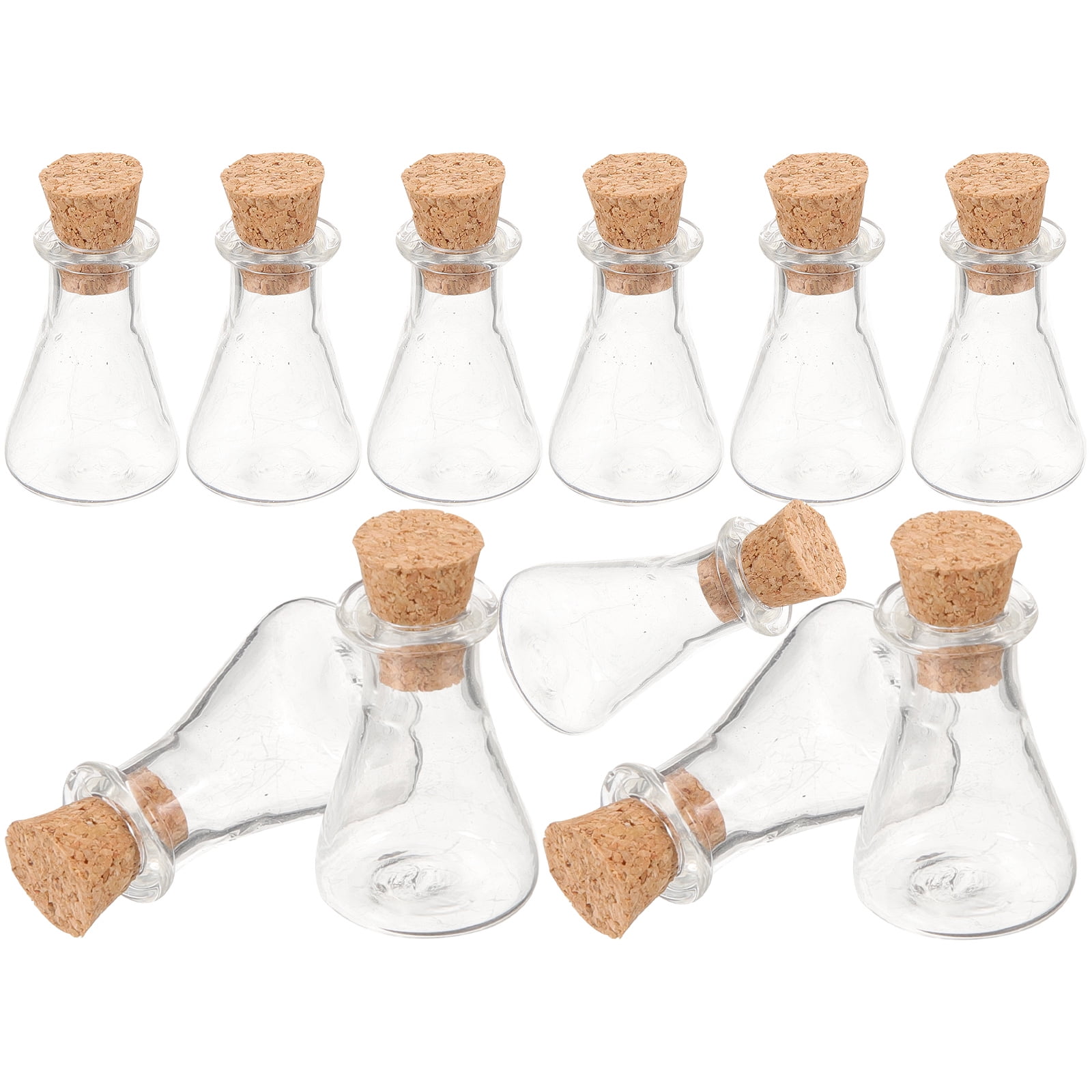 12Pcs Mini Wish Bottles Glass Bottle Charms Jewelry Making Decorative Tiny Bottles Walmart Business Supplies