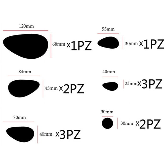 12Pcs Mirror Vinyl Removable Wall Sticker Decal Acrylic Lightweight Easy Install Good Mirror Effect DIY Arts Home Living Room Bedroom Wardrobe TV Sofa Setting Fashion Decoration