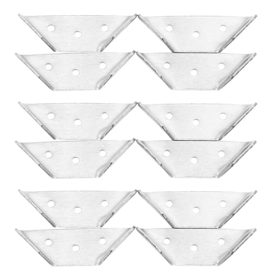 12Pcs Multifunctional Stainless Steel Angle Code Right Angle Fixed Bracket Furniture Wood Board Angle Hardware