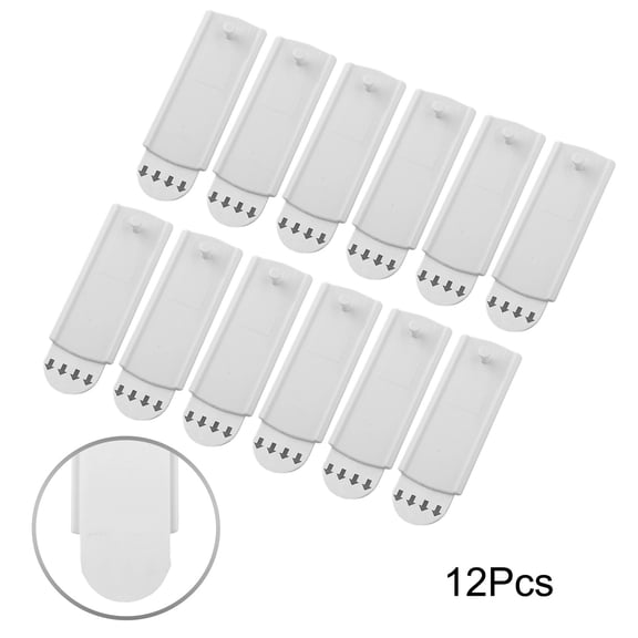 12Pcs Nail Free Hook Wall Hook Screw Adhesive Without Drilling Removable For Bathroom Kitchen Living Room