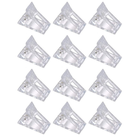 12Pcs Nail Tips Clip For Quick Building Polygel Nail Forms DIY Manicure Tool Finger Nail Extension kit