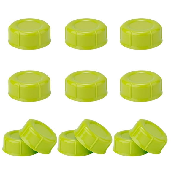 12Pcs Narrow Baby Bottle Caps, Travel Baby Bottle Lids for Natural Flow and Options Natural Flow Cap Replace for Narrow-Neck Bottle (Green)