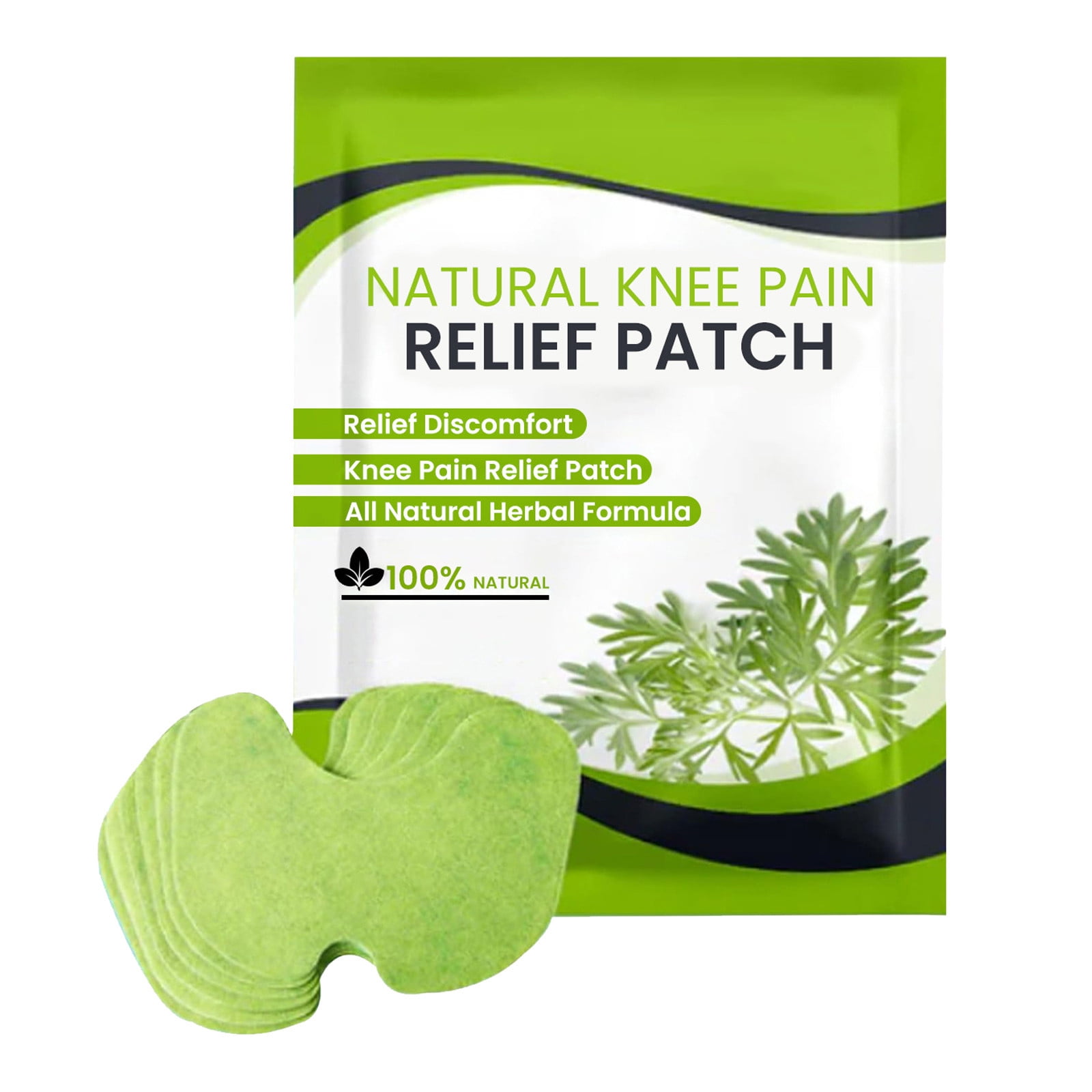 12Pcs Natural Knee Pain Patch,Knee Joint Pain Relief Patchs, Herbal Knee Patches for Pain Relief