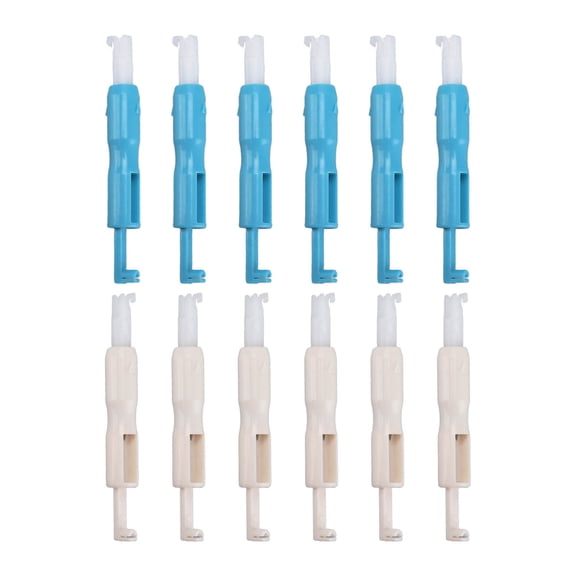 12Pcs Needle Threader Quick Thread Change Safe Durable Multifunctional Needle Inserter for Sewing Mac