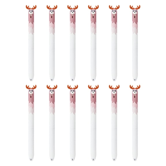 12Pcs Noise Free Retractable Gel Pen Fast Dry Ink Non Smudge Writing Pen Comfortable Handle For Students Professional