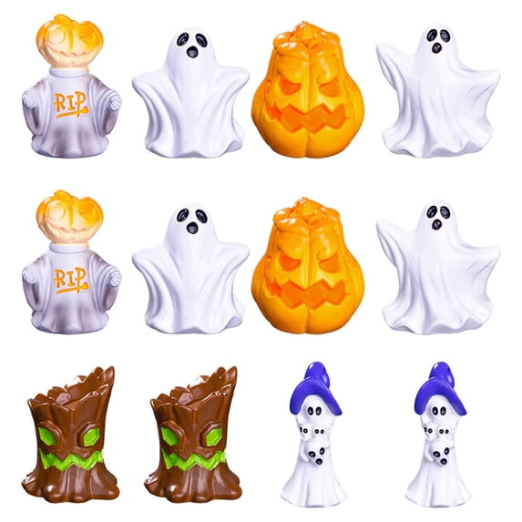 12Pcs Of Halloween Decoration Mini Ornaments,Garden Indoor Halloween Decorations