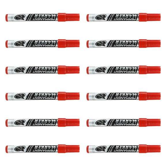 12Pcs Oil Based Marker Pen Water Resistant Permanent Marker For Packaging