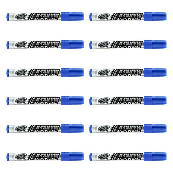12Pcs Oil Based Marker Pen Water Resistant Permanent Marker For Packaging