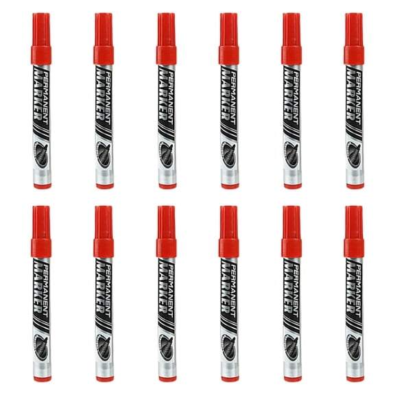 12Pcs Oil Based Marker Pen Water Resistant Permanent Marker For Packaging