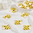 12Pcs Opaque Resin Pendants Insect Charms with Platinum Tone Iron Loops ...