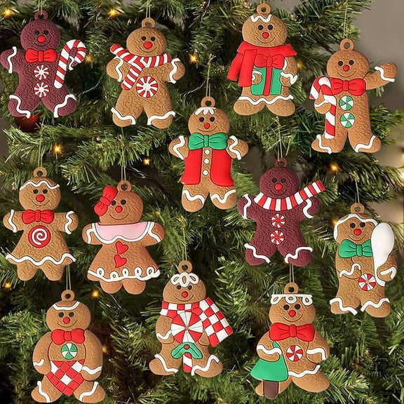 12Pcs Ornaments for Christmas Tree Hanging Decorations