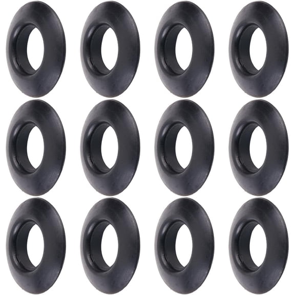 12Pcs Paddle Drip Rings Black Plastic PVC Replacement Parts Universal Kayak Rubber Canoe Shaft Rafting Splash Guards Paddles Oar Drips Ring DIY