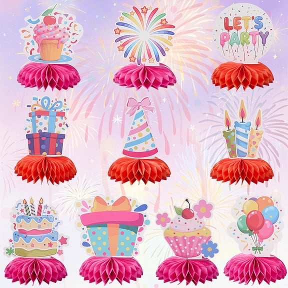 12Pcs Paper Display Decorations Mixed Color Mixed Shapes 200x180mm