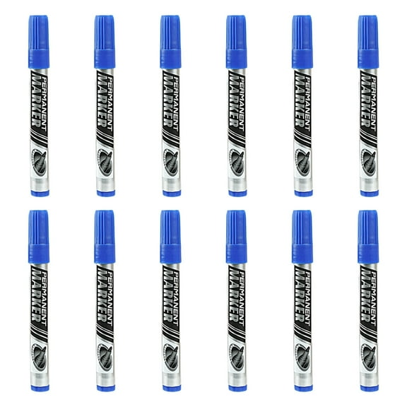 12Pcs Permanent Markers Water Resistant DVD Markers For Logistics Packaging