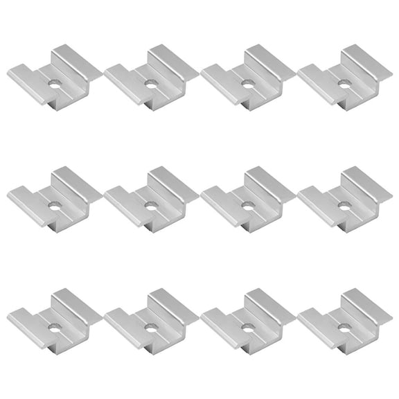 12Pcs Photovoltaic Installation Bracket Medium Voltage Aluminum Alloy Block 12Pcs