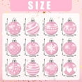 thumbnail image 1 of 12Pcs Pink Christmas Ball Hanging Swirls Decoration Christmas Ceiling Decor Streamers Ornaments Garland Holiday Party Supplies (Pink), 1 of 6
