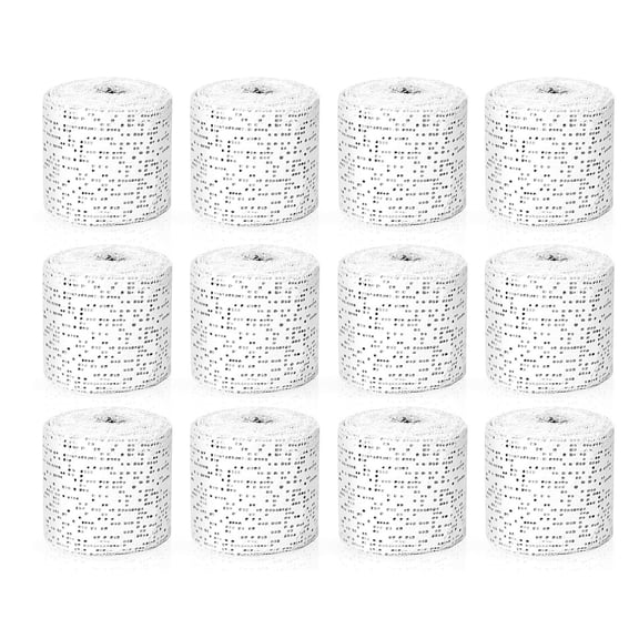 12Pcs Plasters Gauze Bandage Roll Wrap Strips for DIYer Art Projects Sculpture Modeling Fast Setting for Creative Crafts