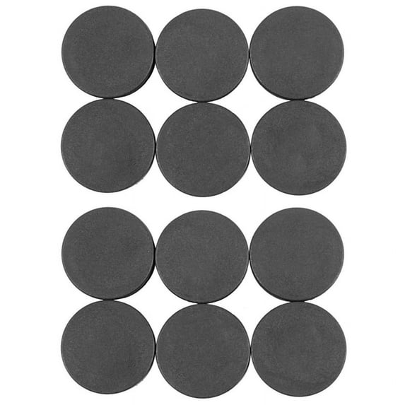 12Pcs Plastic Blanking End Cap Pipe Tube Insert Plug Cover 40mm Black