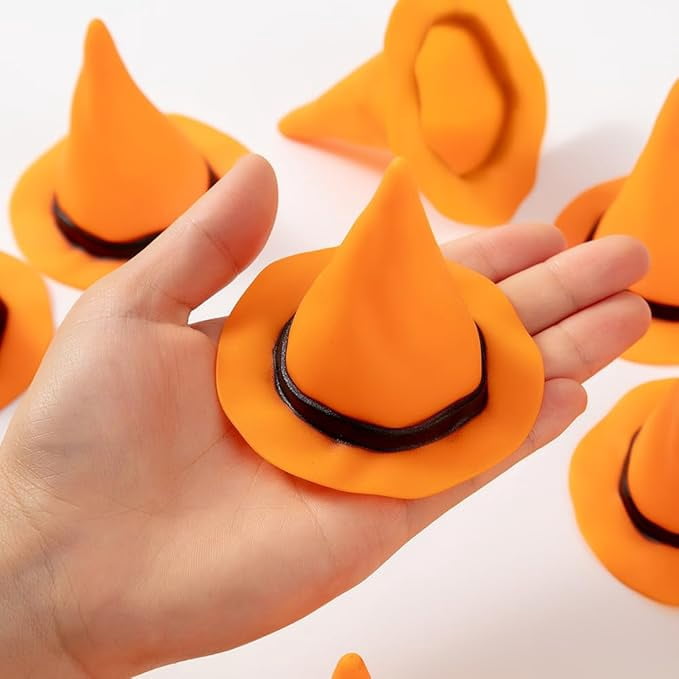 12Pcs Plastic Witch Hats Mini Halloween Witch Hats Wizard  display picture 2