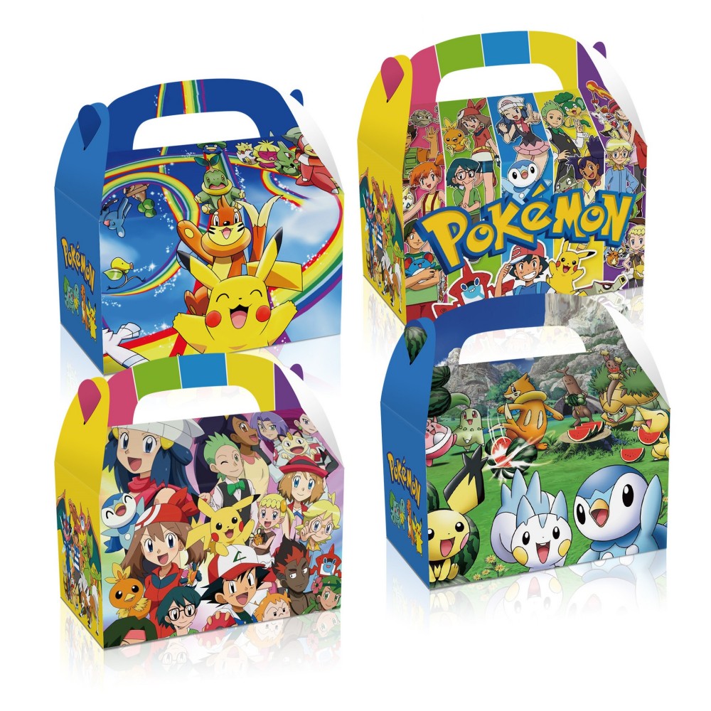 32Pcs Pokemon Party Favors Gift Box Hot Kids Mini Figures Birthday Party  Supplies Decorations Halloween Christmas Goodie Bag Stuffers for Fans and