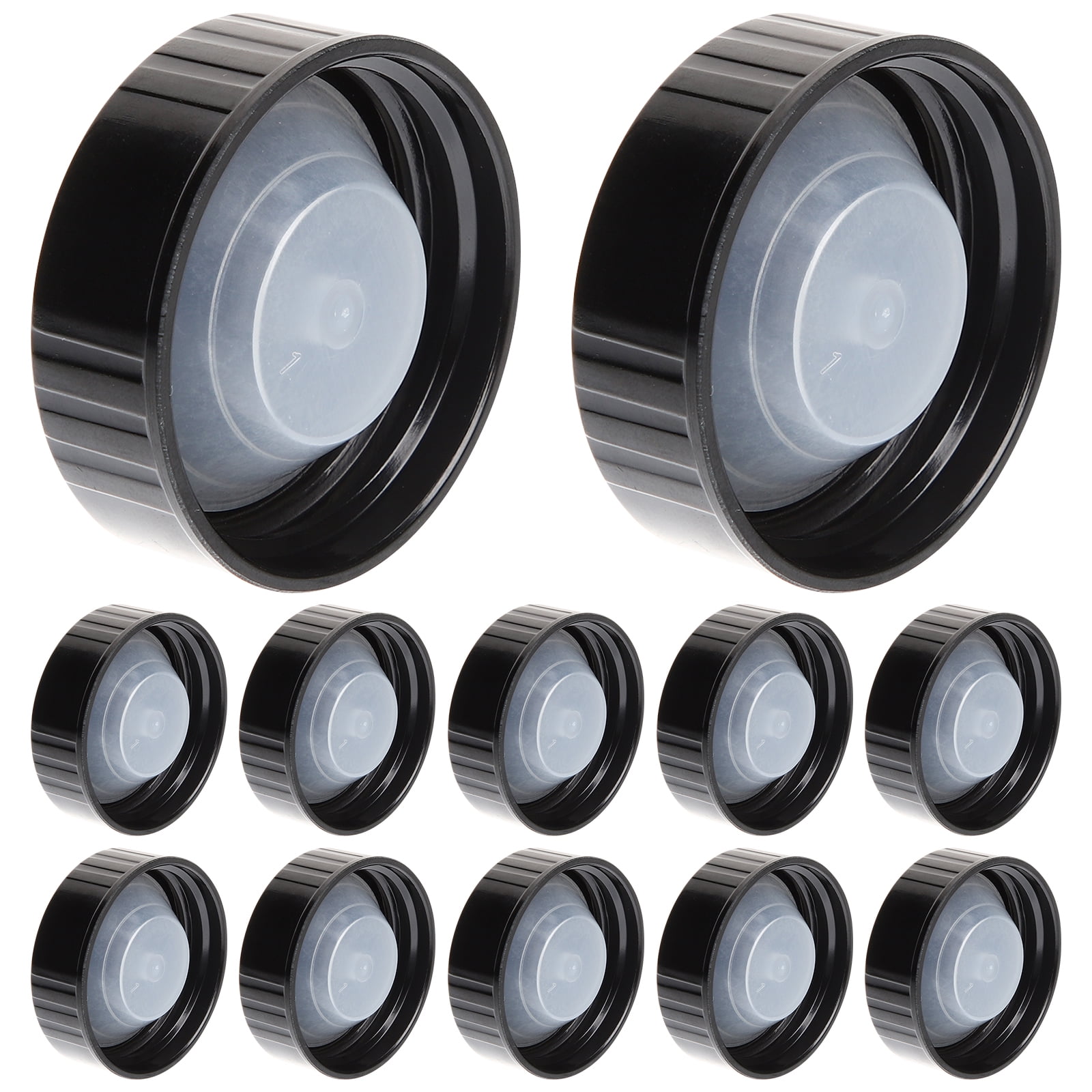12Pcs Poly Seal Screw Caps Plastic Lids Growler Caps for Beer Bottles
