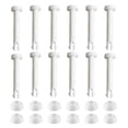 thumbnail image 1 of HEMOTON White Plastic Connection Pins for Swimming Pool with Sealing Strips 12 Pieces 2.36 Inch, 1 of 7