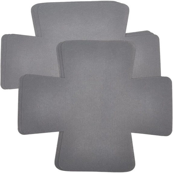 12Pcs Pot and Pan Protectors Gray Large 2 Sizes Cookware Scratching Protecting Dish Dividers Pads Thick Felt Washable Reusable Gray
