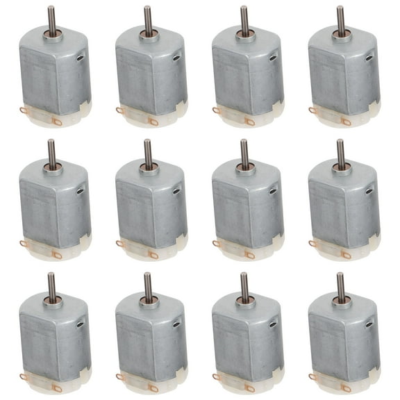 12Pcs Practical DC Micro Motor Mini Fan DC Motor Kids Plaything Automotive Motor