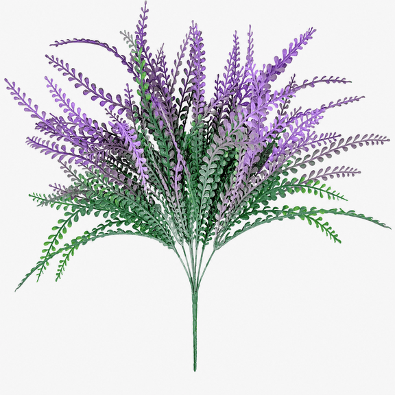 YZLTIMO Purple Artificial Beaded Grass Stems, 12 Pieces, DIY Wreath Greenery Fillers for Fall Harvest Front Door Decor