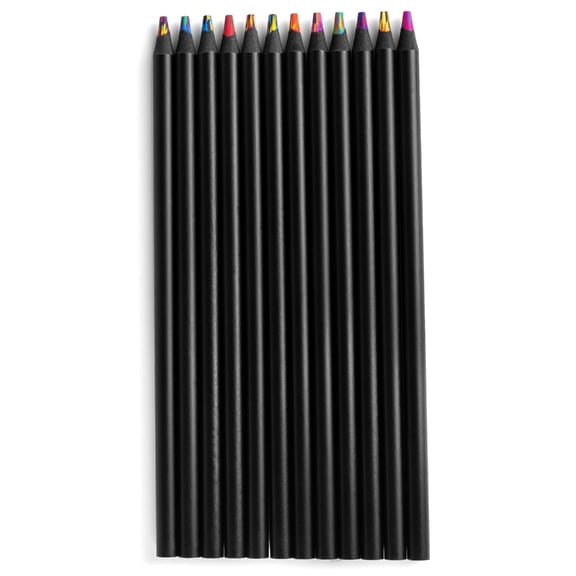 12Pcs Rainbow Colored Pencils Wood Multicoloured Pencil For Drawing Coloring