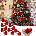 12Pcs Realistic Clip On Christmas Tree Ornament Wreaths Festive