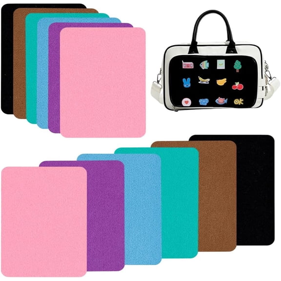 12Pcs Rectangle Felt Fabric for DIY Crafts Sewing Accessories Mixed Color 320x249x3mm DIY