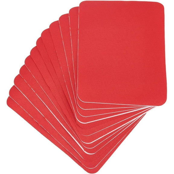 12Pcs Rectangle Iron on Imitation Jean Cloth Repair Patches 125x95x0.3mm FireBrick Elbow Patches Twill Denim on Patches for Shirt Elbow Appliques Pants Knee Clothes Stickers Clothing Badges Colorful