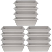 Premium Light Grey Resin Windowsill Planter Box, Safe and Durable, Great for Gardening 12Sets