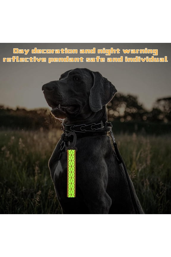 12Pcs Reflective Strips, Safety Reflector Pendants Reflective Pendants Safety Key Chains for Backpack Clothes Cycling