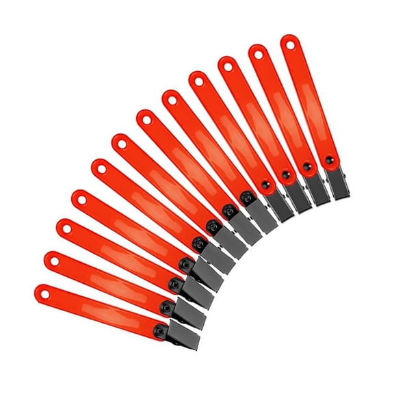 12Pcs Reflective Trail Marking Ribbon Trail Tape Tree Marker with Clip Hunting Reflector High Visibility Trail Markers