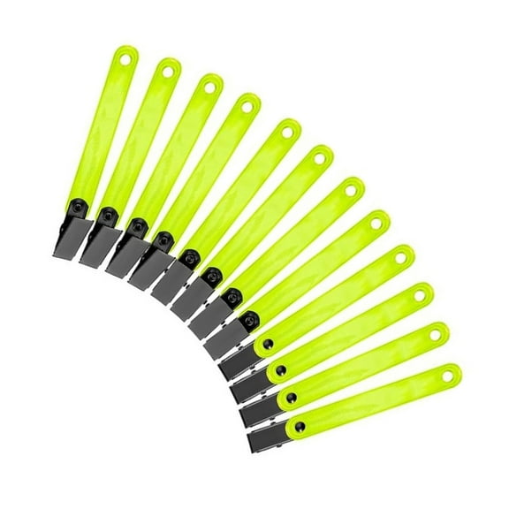 12Pcs Reflective Trail Marking Ribbon Trail Tape Tree Marker with Clip Reflector High Trail Markers