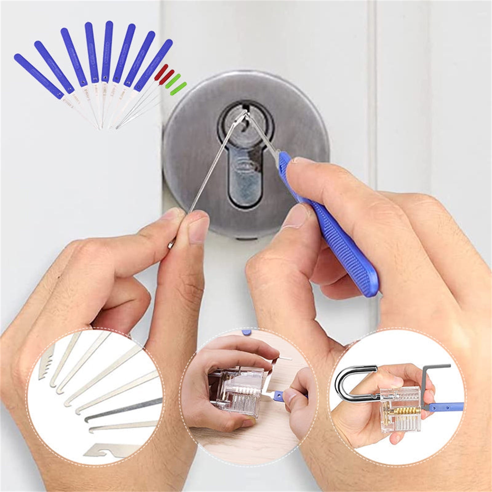 12Pcs Removal Key Tool Kit, Upgraded Broken Key Extractor Kit Hook Key Extractor Door Key Extractor Tool Clearance