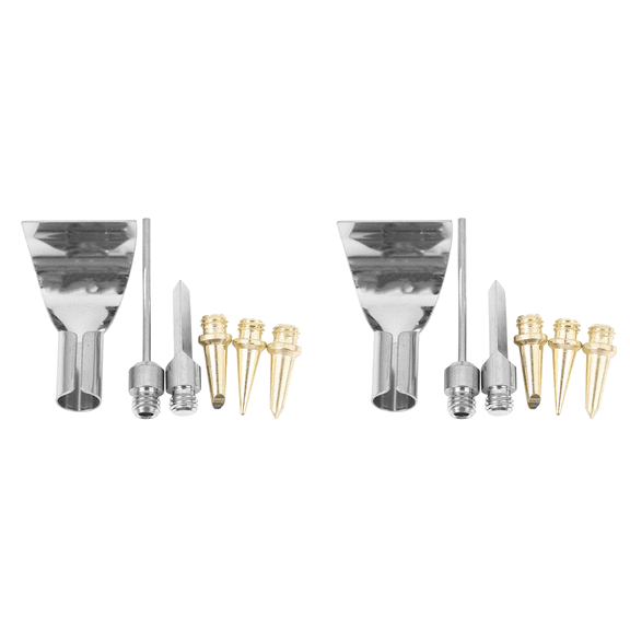 12Pcs Replacement Copper Tips Nozzle Kit for -1115K / Mt-100 Aerated Flame Gas Soldering Iron