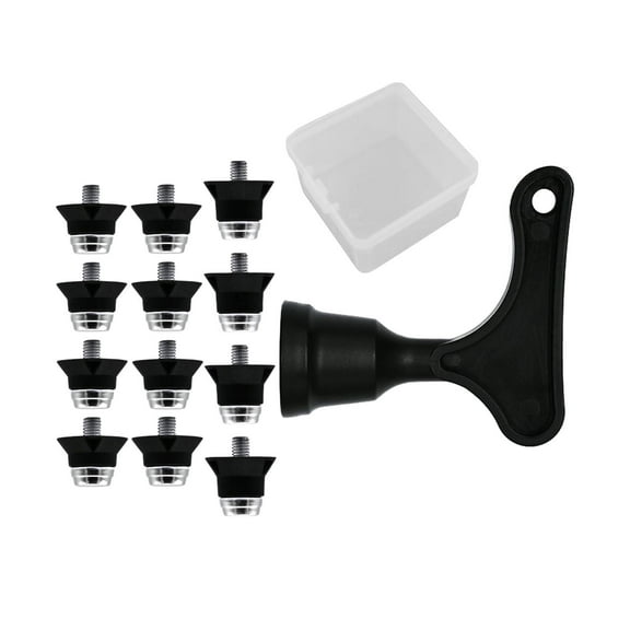12Pcs Replacement Football Studs, Football Boot Studs Rugby Shoes Studs Soccer Boot Cleats for Athletic Sneakers Competition With Storage Box