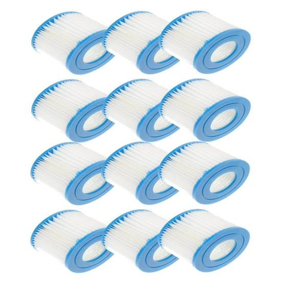 12Pcs Reusable Blue Pool Filter Cartridge Type Vi for Pool Strainer Pump