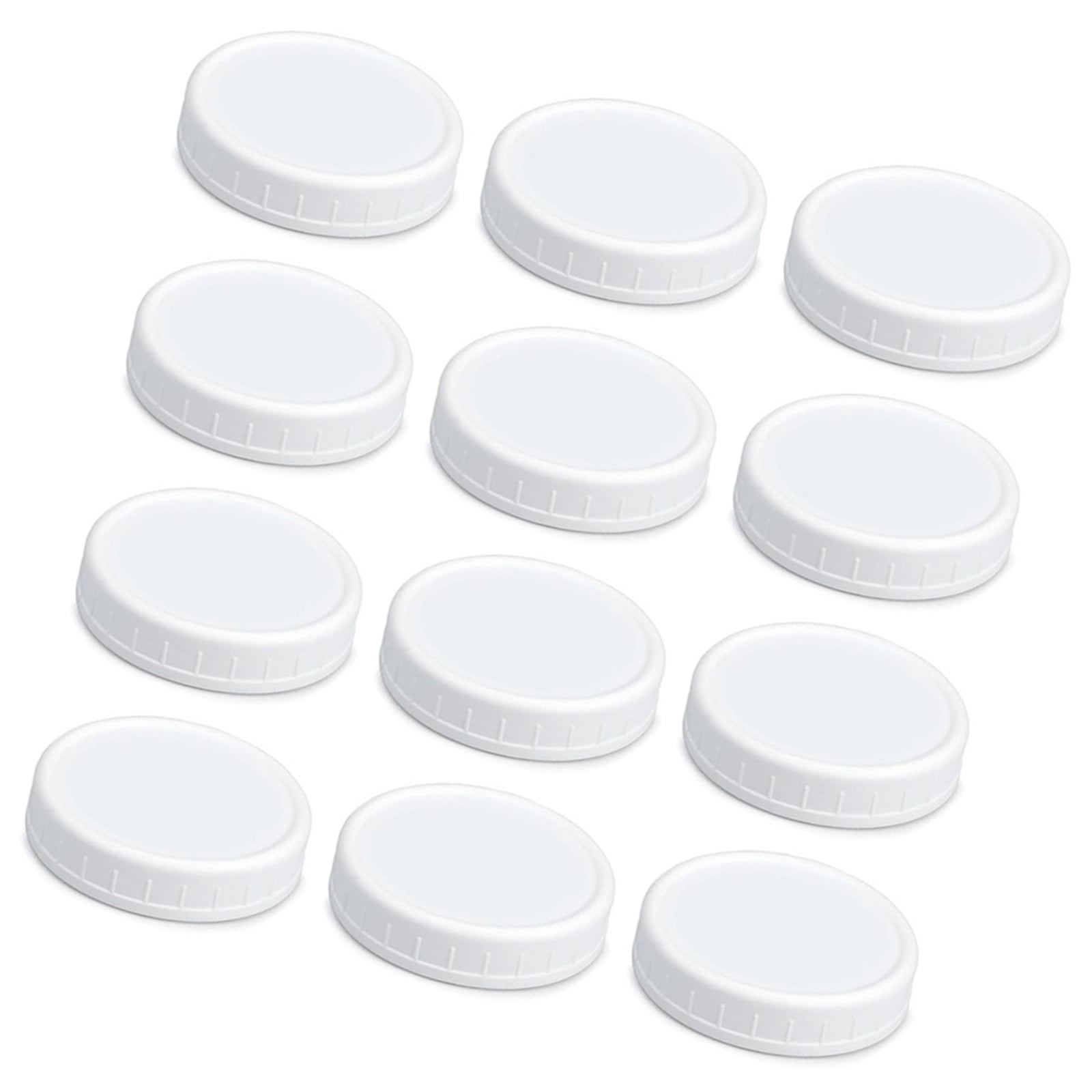 12Pcs Reusable Plastic Jar Lid 86mm/70mm Multipurpose Reusable Canning ...