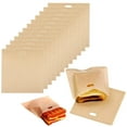 thumbnail image 1 of 12Pcs Reusable Toaster Bags Non-Stick, Toasted Sandwich Bags, Washable Toastie Bags for Toaster Microwave Grill, Toast Bags for Toast Sandwich Snacks,3 sizes, 1 of 4
