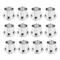 thumbnail image 1 of 12Pcs Rhodium Plated RCA Protection Cap Short Circuit Socket Phono Connector RCA Shielding Socket Protect Cover,Silver, 1 of 8