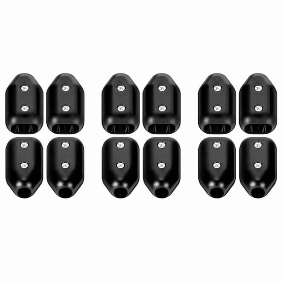 12Pcs Rope Clamps, Reusable Rope Clamp 3/8Inch Rope Connector Clamp Suitable for 7-8 mm Nylon Rope or Braided Ropes