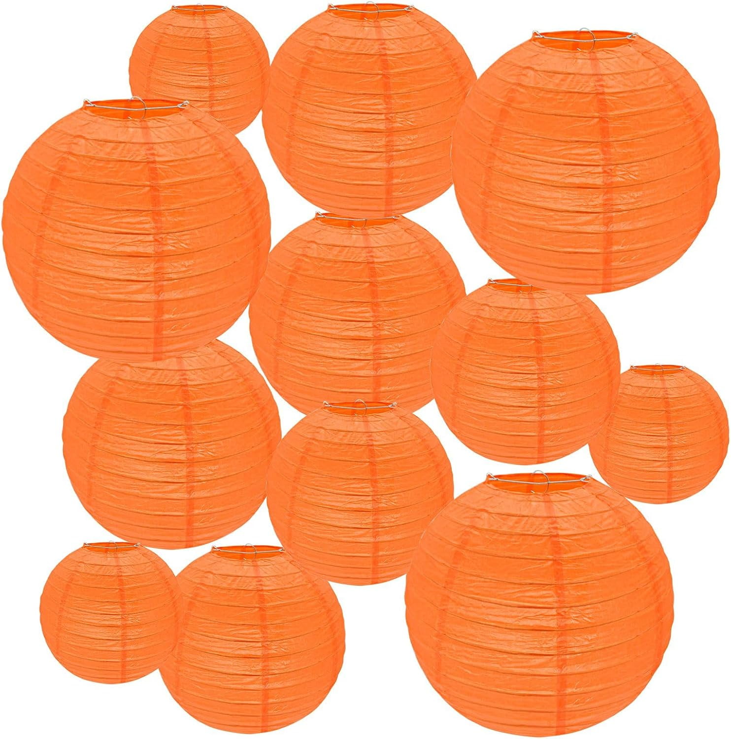 12Pcs Round Paper Lanterns Assorted Sizes 6 8 10 12 For Home 12pcs-round-paper-lanterns-assorted-sizes-6-8-10-12-for-home