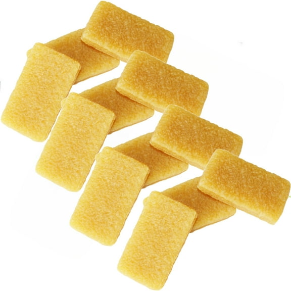 12Pcs Rubber Cement Eraser, Glue Residue Pick-Up Eraser Glue Runner Eraser Rubber Cement Cleaning Tool for Removing Adhesive Residues from Paper Plastic Skateboard(2 x 2.7 x 0.32inch, Yellow)