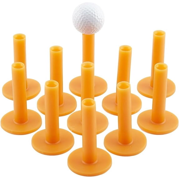 12Pcs Rubber Golf Tee Golf Rubber Tees Holders Training Driving Range Tee Stable Ball Holder for Driving Range